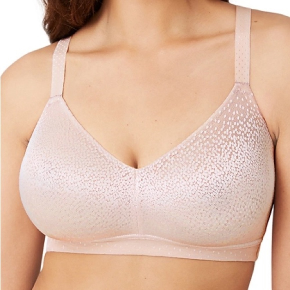 WACOAL * Back Appeal Wire Free Bra size 38DD. nude/beige